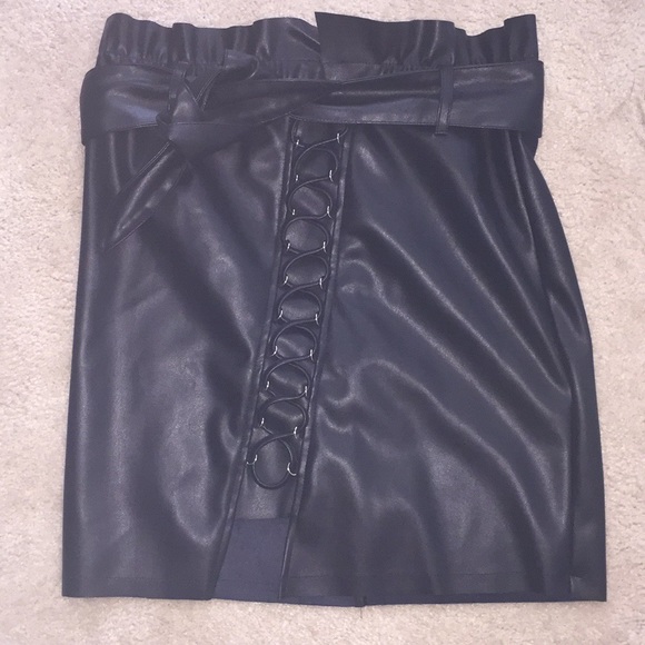 Fashion Nova Dresses & Skirts - Faux Leather Skirt